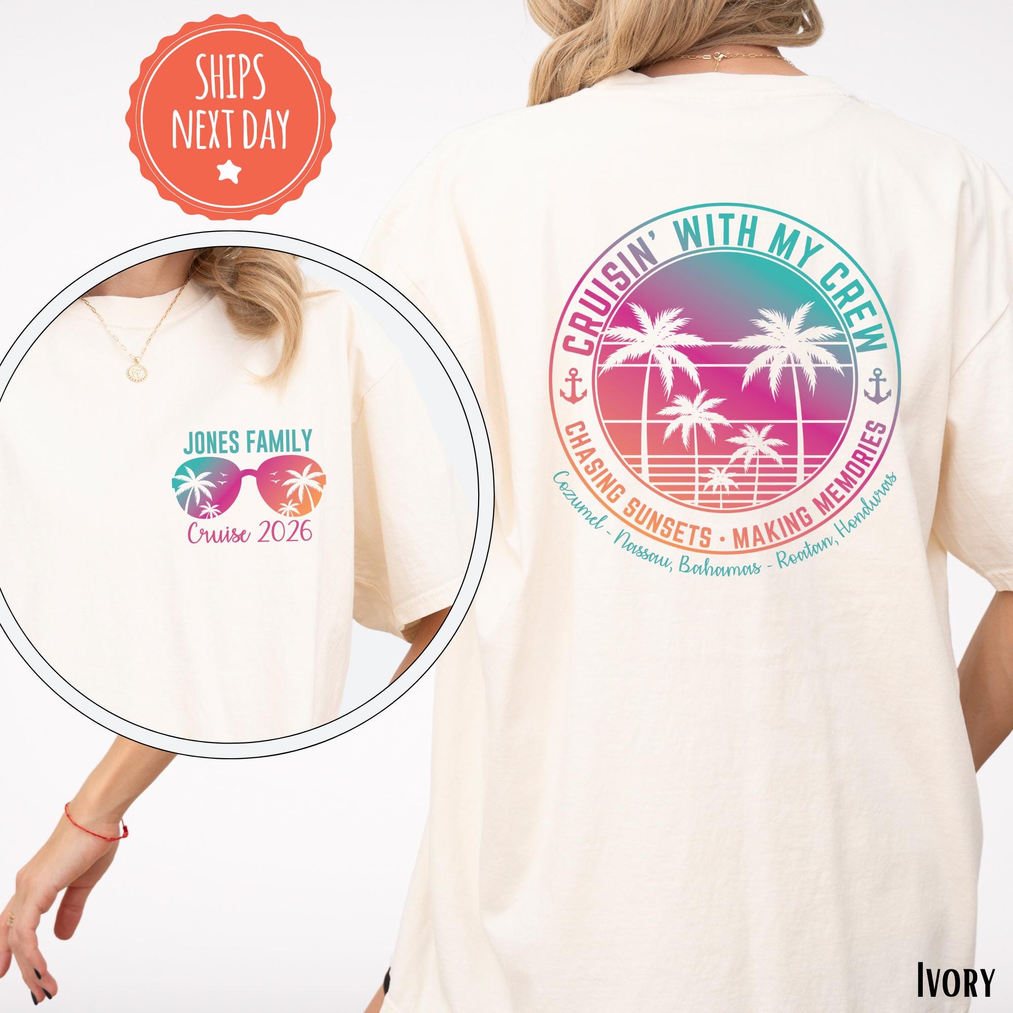 Custom Family Cruise Shirts 2026, Personalized Cruisin'