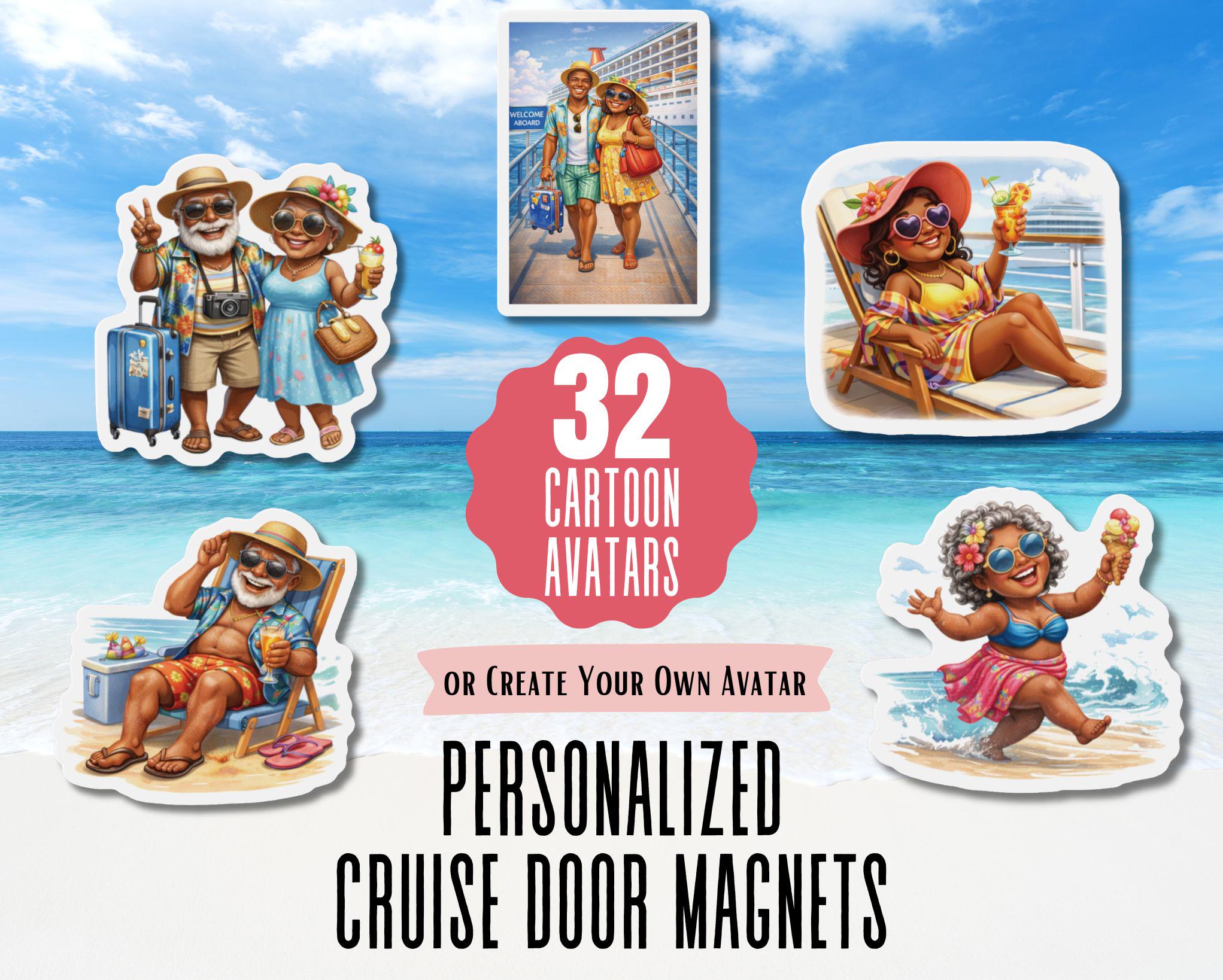 Personalized Cruise Door Magnet Custom Cruise Avatar From