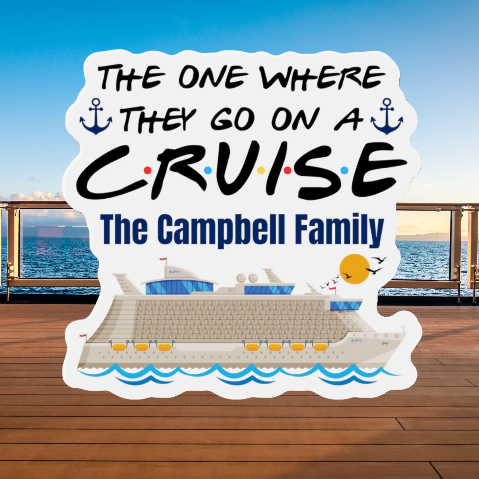 Personalized the One Where They Go on a Cruise Magnet