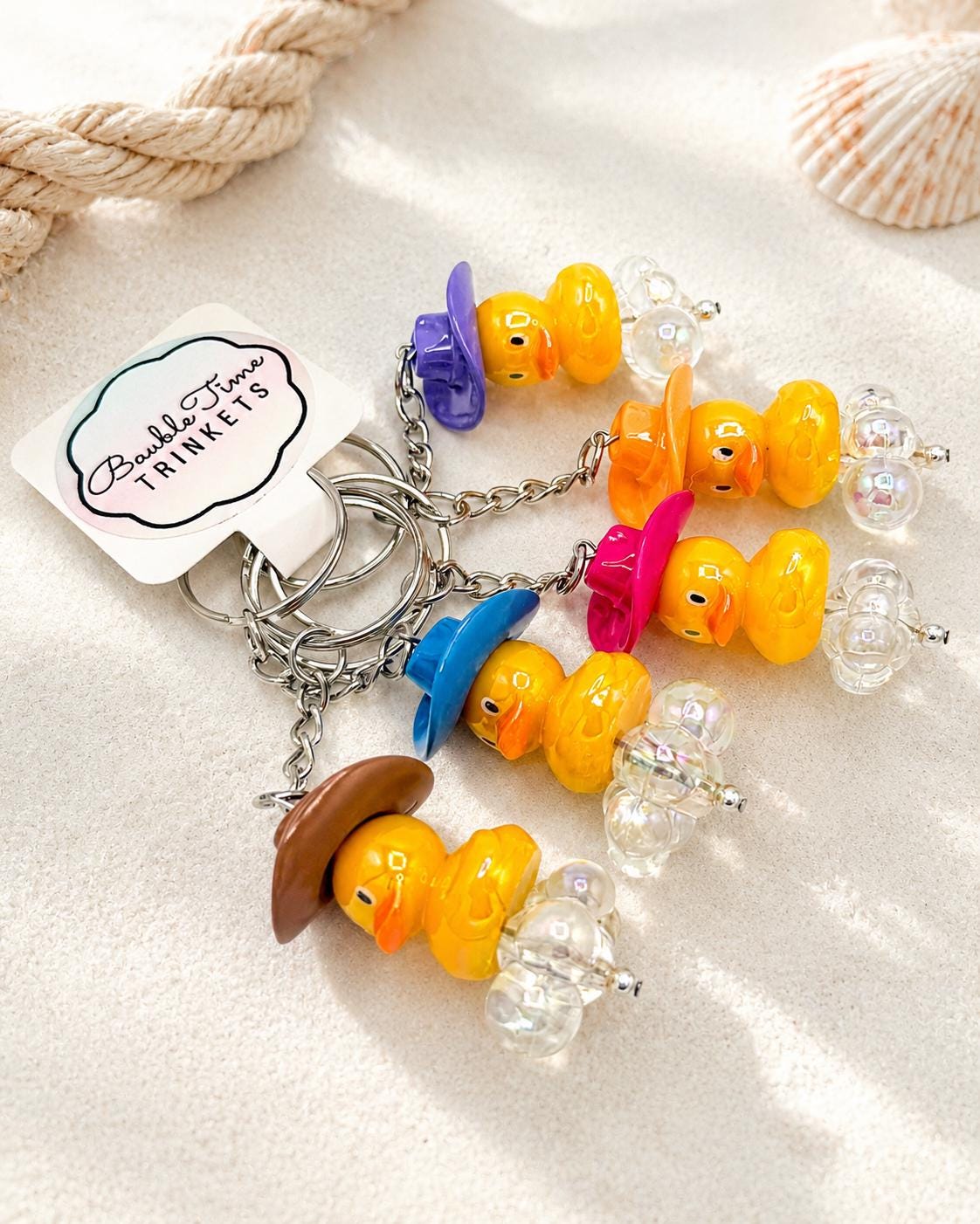 Cowboy Duck Keychain, Western Cruise Party Favor
