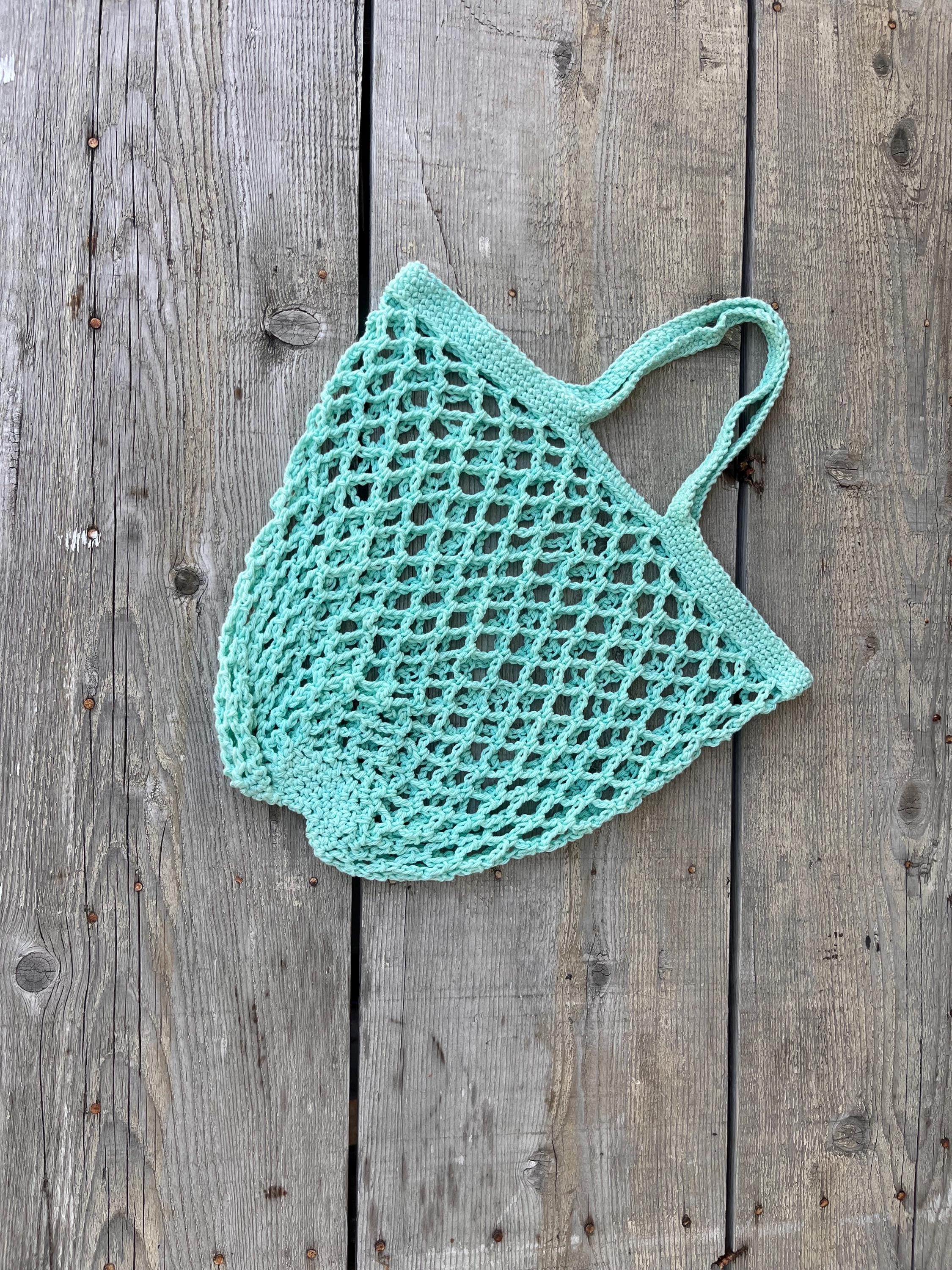Shoulder Bag Crochet Long Handled Mesh Bag Mesh Beach Bag
